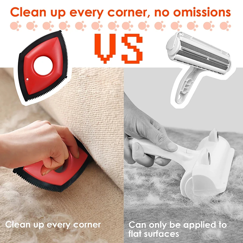 4 Modes Pet Hair Remover Comb  - Seat Cleaner Fabric 评论和价格