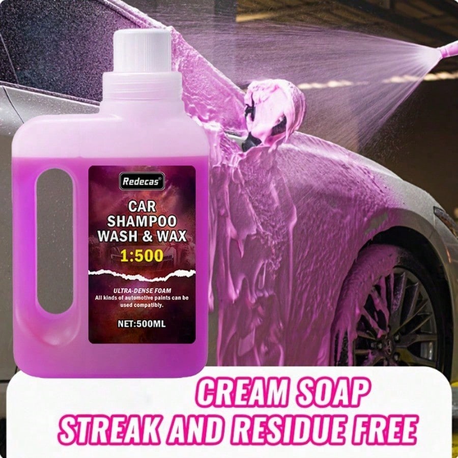 500ml Pink Foam Car Wash Soap, - Car Wax Ceramic Coating 评论和价格