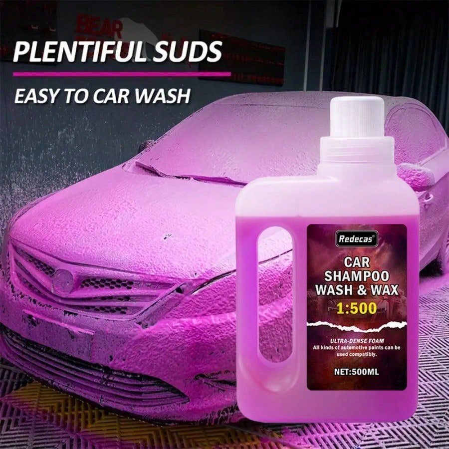 500ml Pink Foam Car Wash Soap, - Car Wax Ceramic Coating 评论和价格