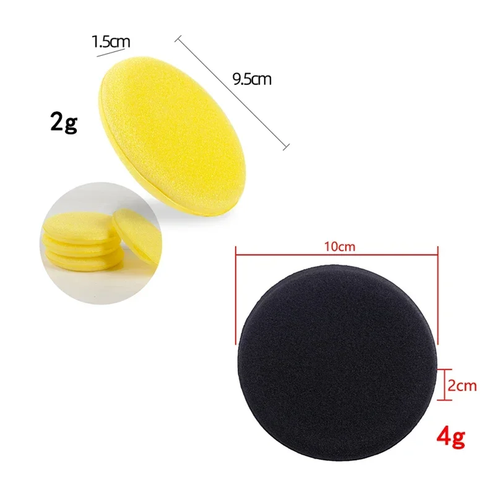 50pcs Round Car Ultra Soft Foa - Wax Applicator Pad 评论和价格