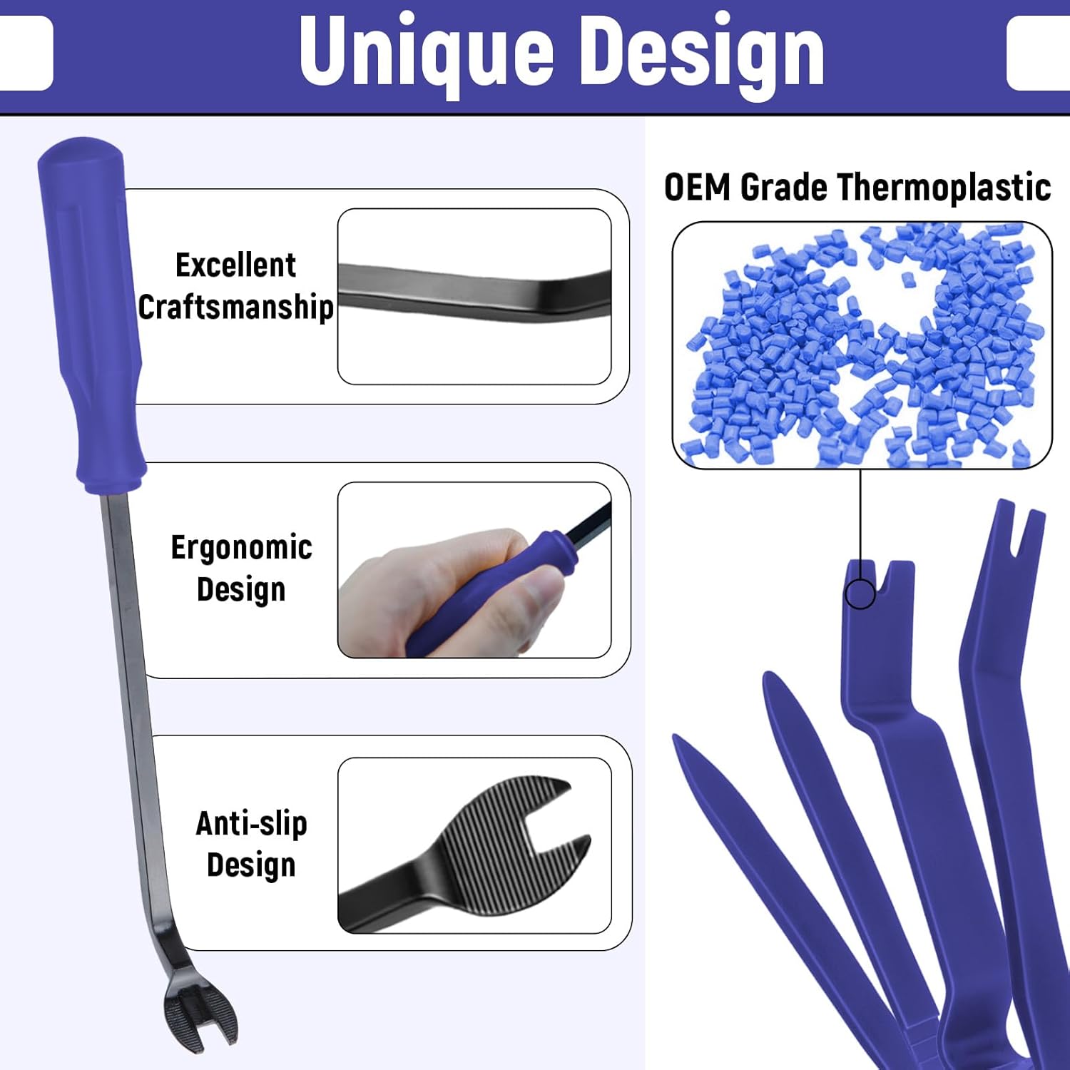 8pcs Car Hand Tool Set Car Dis - Trim Restorer Plastic 评论和价格
